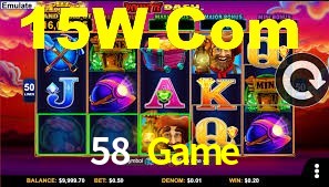 58 Game App Interface